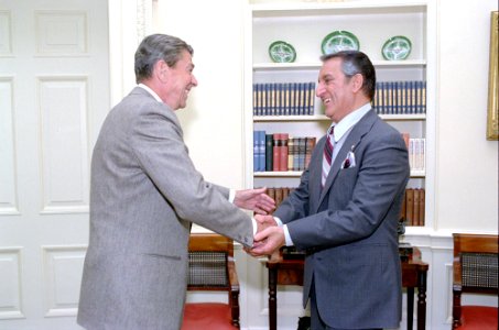 President Ronald Reagan and Danny Thomas