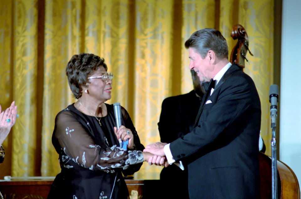 President Ronald Reagan and Ella Fitzgerald