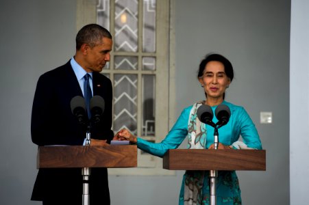 President Obama and Aung San Suu Kyi Address the Media (15167523363)