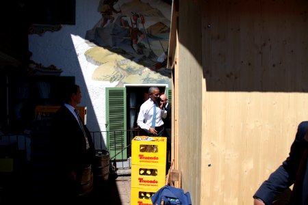 President Obama visits Krün in Bavaria IMG 1248 (18045291853) photo