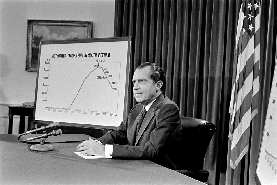 President Richard Nixon Addressing the Nation on the Situation in Southeast Asia