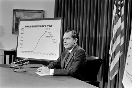 President Richard Nixon Addressing the Nation on the Situation in Southeast Asia