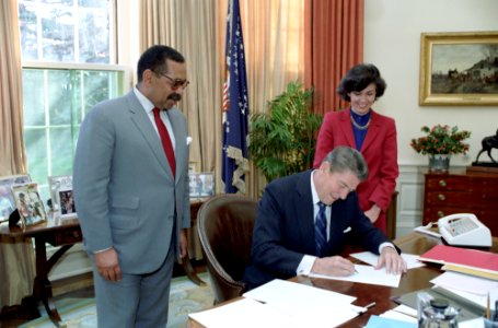 President Ronald Reagan Signing HR 2230