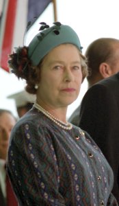 President Ronald Reagan and Queen Elizabeth II (cropped)