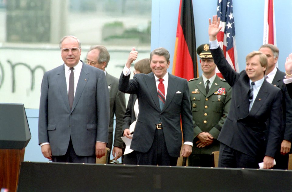 President Ronald Reagan at the Berlin Wall