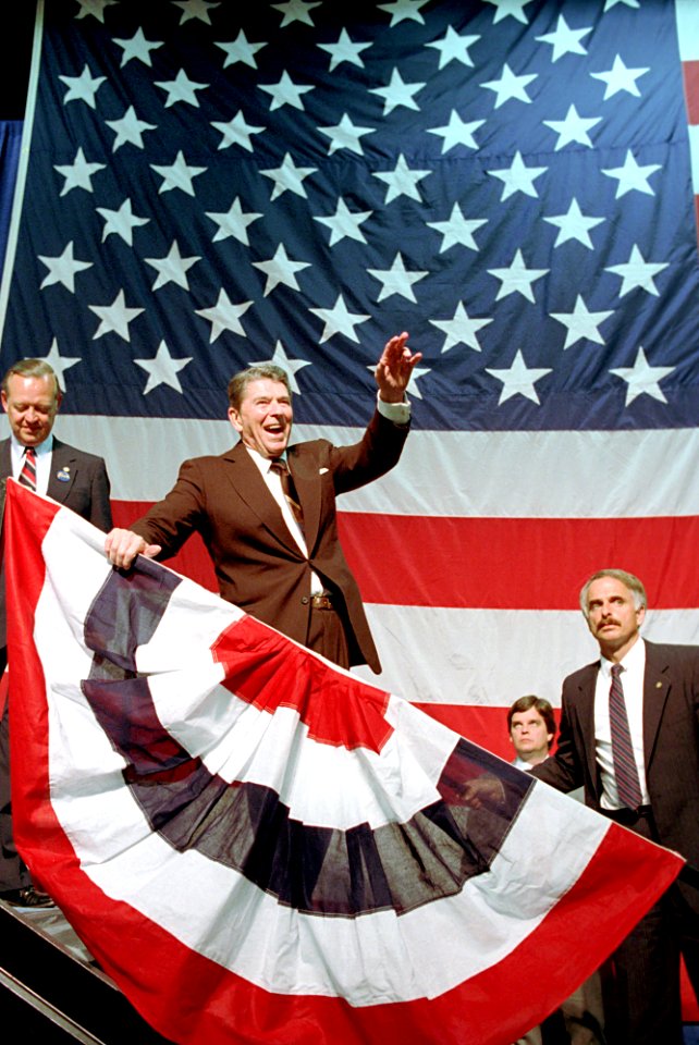 President Ronald Reagan attending a fundraiser for Congressman James Broyhill