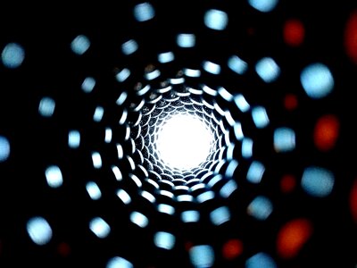 Illusion light road