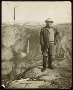 President Roosevelt's choicest recreation - amid nature's rugged grandeur on Glacier Point, Yosemite LCCN2013650919