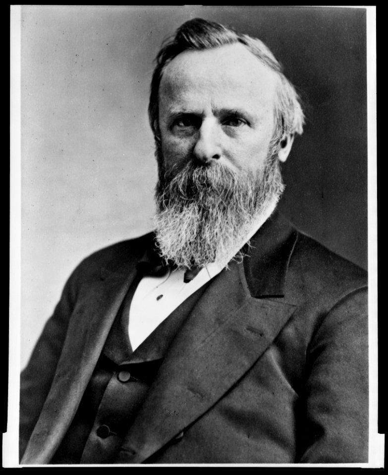 President Rutherford B. Hayes, half-length portrait, seated, facing left LCCN96522533