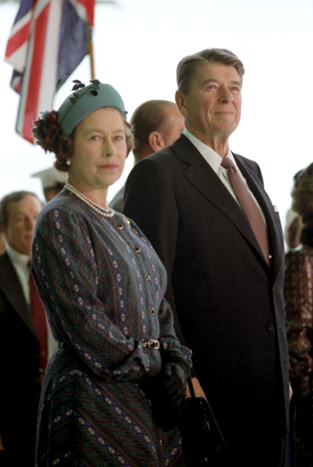 President Ronald Reagan and Queen Elizabeth II