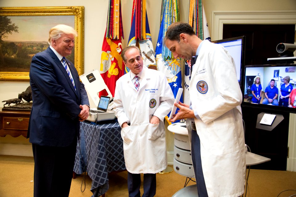 President Trump and Secretary Shulkin at the White House