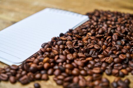 The work espresso coffee bean photo