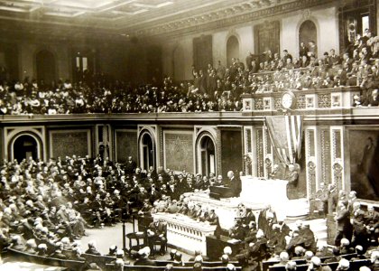 President Wilson delivers message to U.S. Congress about the German U-boat war, 1916 (36292070663)