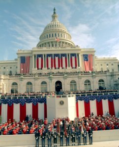 President Ronald Reagan Making His Inaugural Address at the United States Capitol