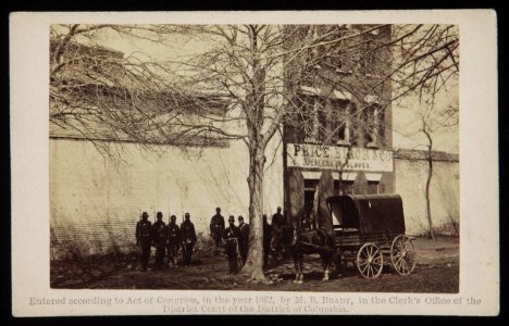 Price Burch & Co Dealers in Slaves by Mathew Brady 1862