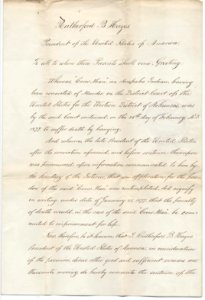 President Rutherford B. Hayes's Commutation of “Crow Man's” Death Sentence - Page 1 (8495457892)