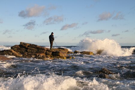 Coast wave bornholm photo
