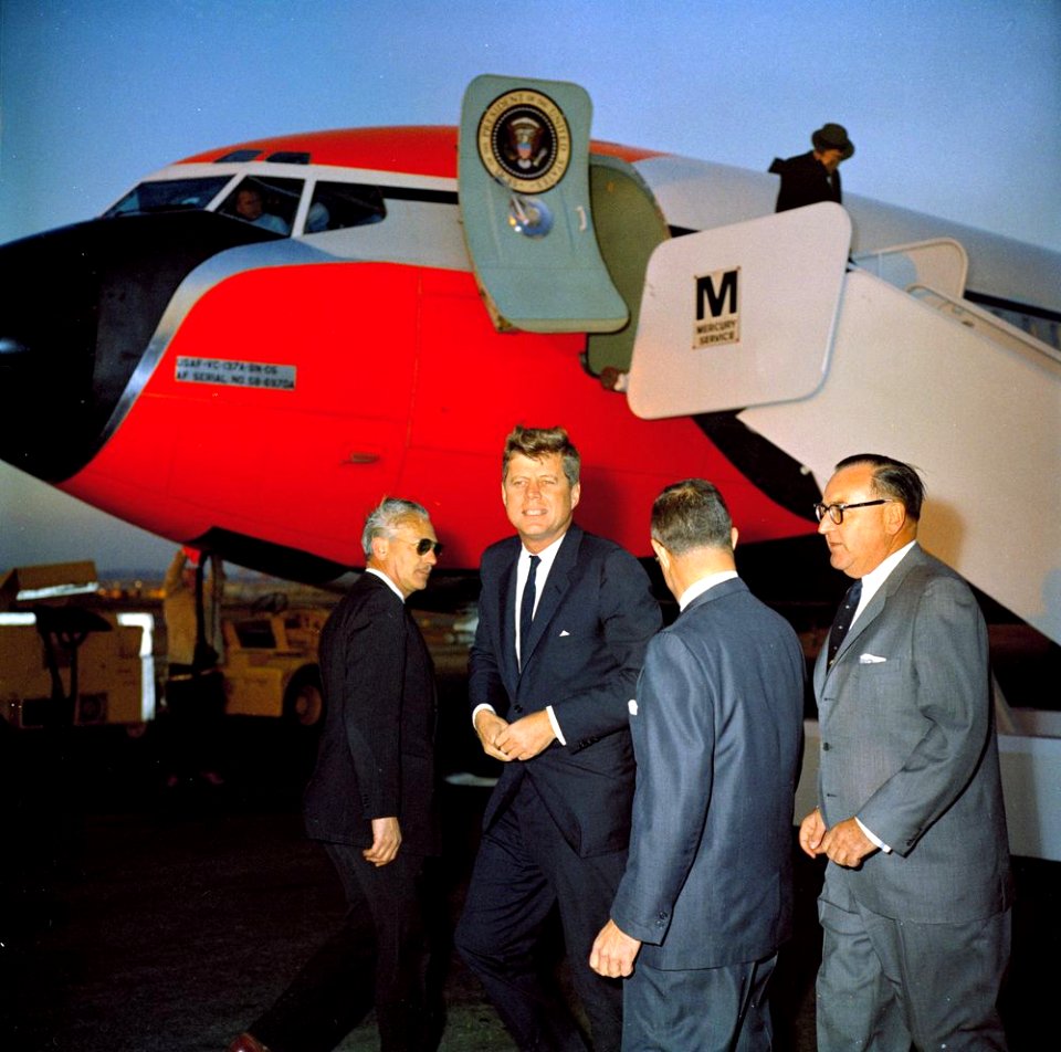 President with Stanley Mosk, and Governor Edmund Brown 11-18-1961