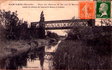 Prignac-et-Marcamps - pont sur le Moron