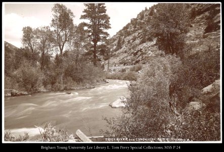 Price River and Canon, Utah. R.G.W.Ry. (Rio Grande Western Railway) C.R. Savage, Photo. photo