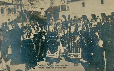 Prilep-après la messe 1919