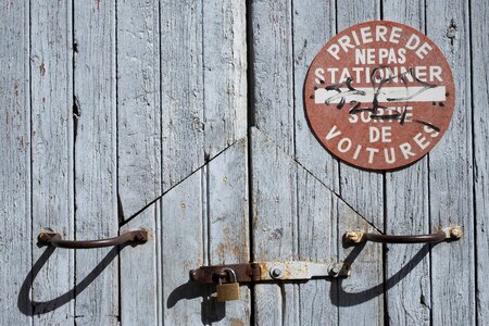 Wood sign board