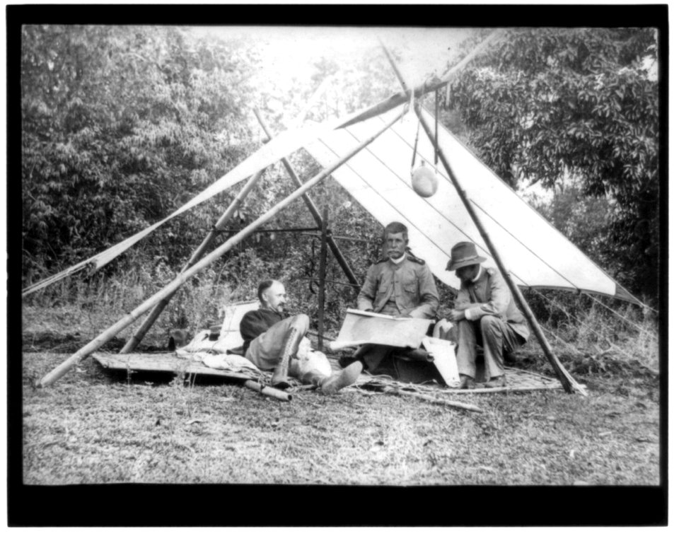 Primitive field headquarters at Angat LCCN2002724134