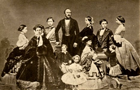 Prince Albert of Saxe-Coburg-Gotha, Queen Victoria and their children by John Jabez Edwin Mayall (née Jabez Meal)