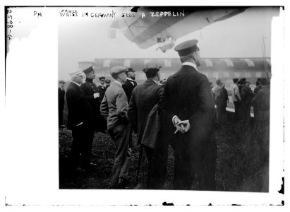 Prince of Wales in Germany sees a Zeppelin LCCN2014692206