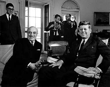 Prime Minister Amintore Fanfani and President John F. Kennedy