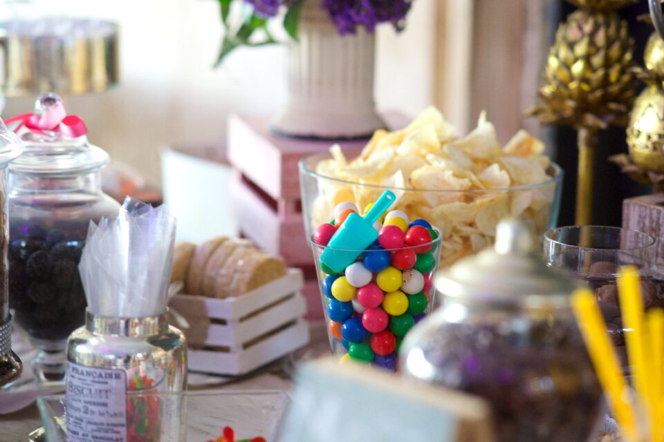 Sweet table lunettes french fries