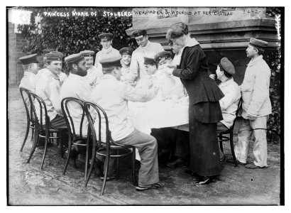 Princess Marie of Stolberg Werningen and wounded at her Chateau LCCN2014698774