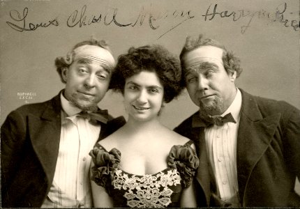 Principal cast members of the play Rudolph and Adolph (SAYRE 13821)