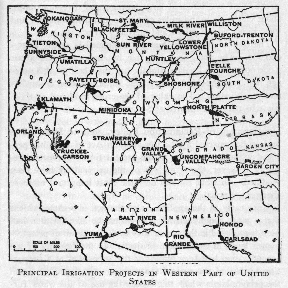 Principal irrigation projects in western part of United States LCCN2008677056