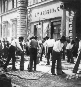 Primoli, Giuseppe - Straßenarbeiter bei der Arbeit (Zeno Fotografie)