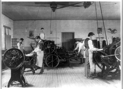 Printing press room, Carlisle Indian School, Carlisle, Pennsylvania LCCN98503032