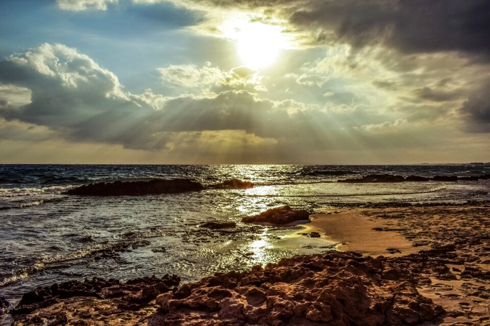 Sunbeam light sky