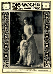 Prinzessin Viktoria Luise mit dem Prinzen Wilhelm - Die Woche 1910 photo