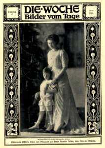 Prinzessin Viktoria Luise mit dem Prinzen Wilhelm - Die Woche 1910