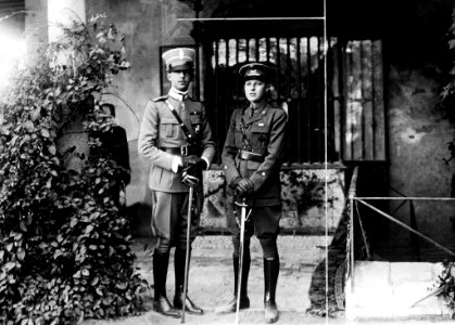 Prince Umberto of Savoy and Prince Alfons of Spain