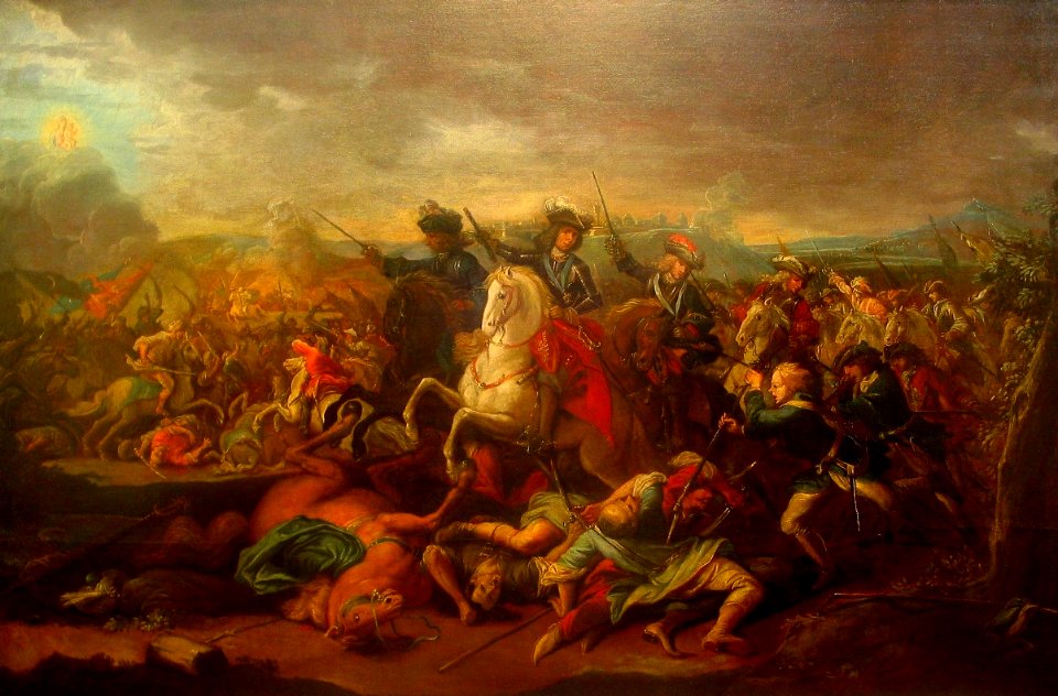 Prinz Eugen in der Schlacht bei Belgrad 1717