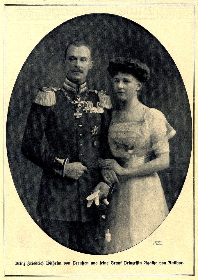 Prinz Friedrich Wilhelm von Preußen und Prinzessin Agathe von Ratibor, 1910