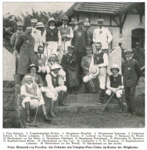 Prinz Heinrich von Preußen und der Tsingtau-Polo-Club, 1912