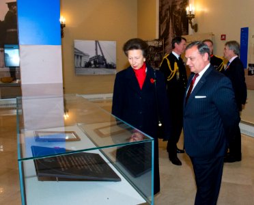 Princess Anne & ANC Superintendent Lechner - Display Room (15107387374)
