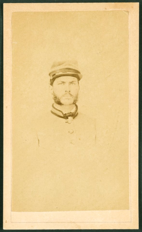 Private R. Cecil Johnson of 8th Georgia Infantry Regiment and South Carolina Hampton Legion Cavalry Battalion in uniform) - F. Kuhn's Pioneer Gallery, 290 White Hall St., Atlanta LCCN2011647757