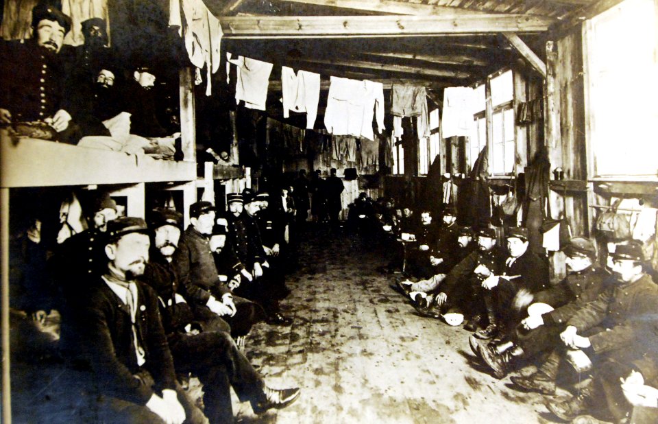 Prisoner’s of War, Sleeping Room, Zossen, Germany, February 18, 1915 (29845742676)