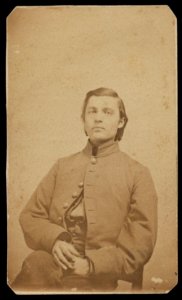 Private Walter K. Thompson of Co. E, 23rd Tennessee Infantry Regiment in uniform) - D.F. Brandon, photographer LCCN2016649607