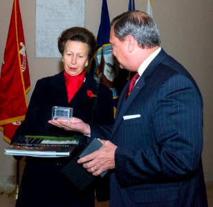 Princess Anne & ANC Superintendent Jack Lechner - Gifts (15727344865)