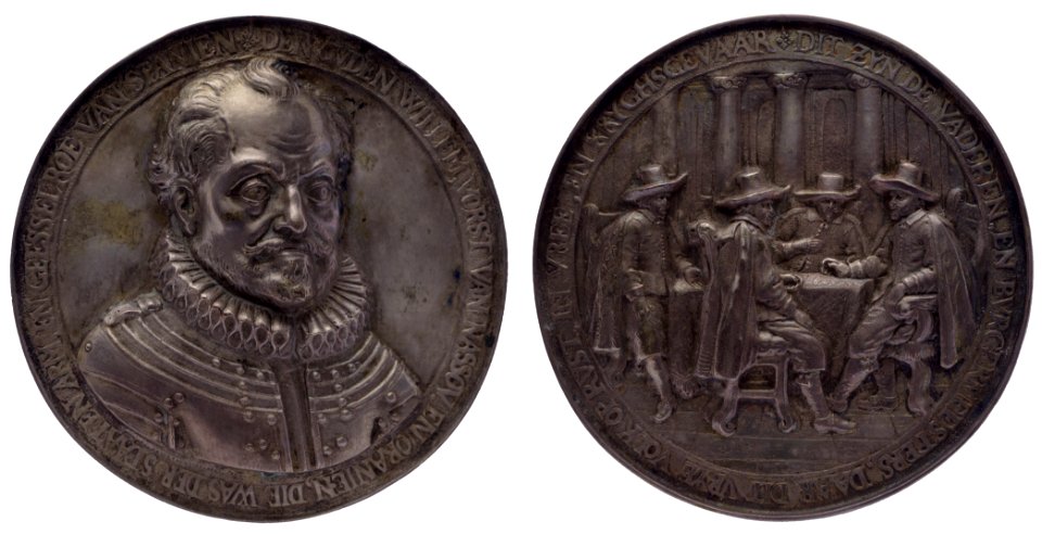 Prins Willem I (1533-1584) en de burgemeesters van Amsterdam, objectnr PA 472