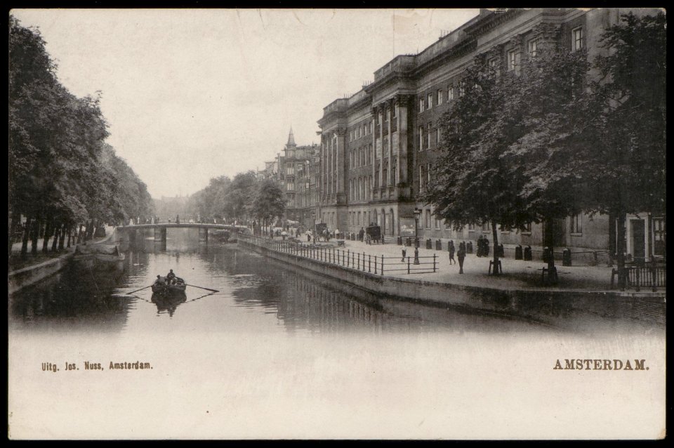 Prinsengracht tussen Leidsegracht en Leidsestraat. Uitgave Jos Nuss, Amsterdam, Afb PBKD00257000017